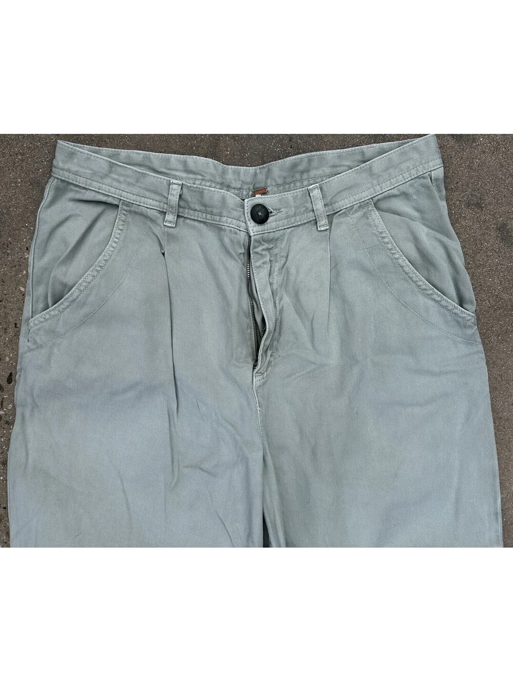 Free People The Pacifica High Rise Slim Straight Leg Kelly Green Jeans Sz 12